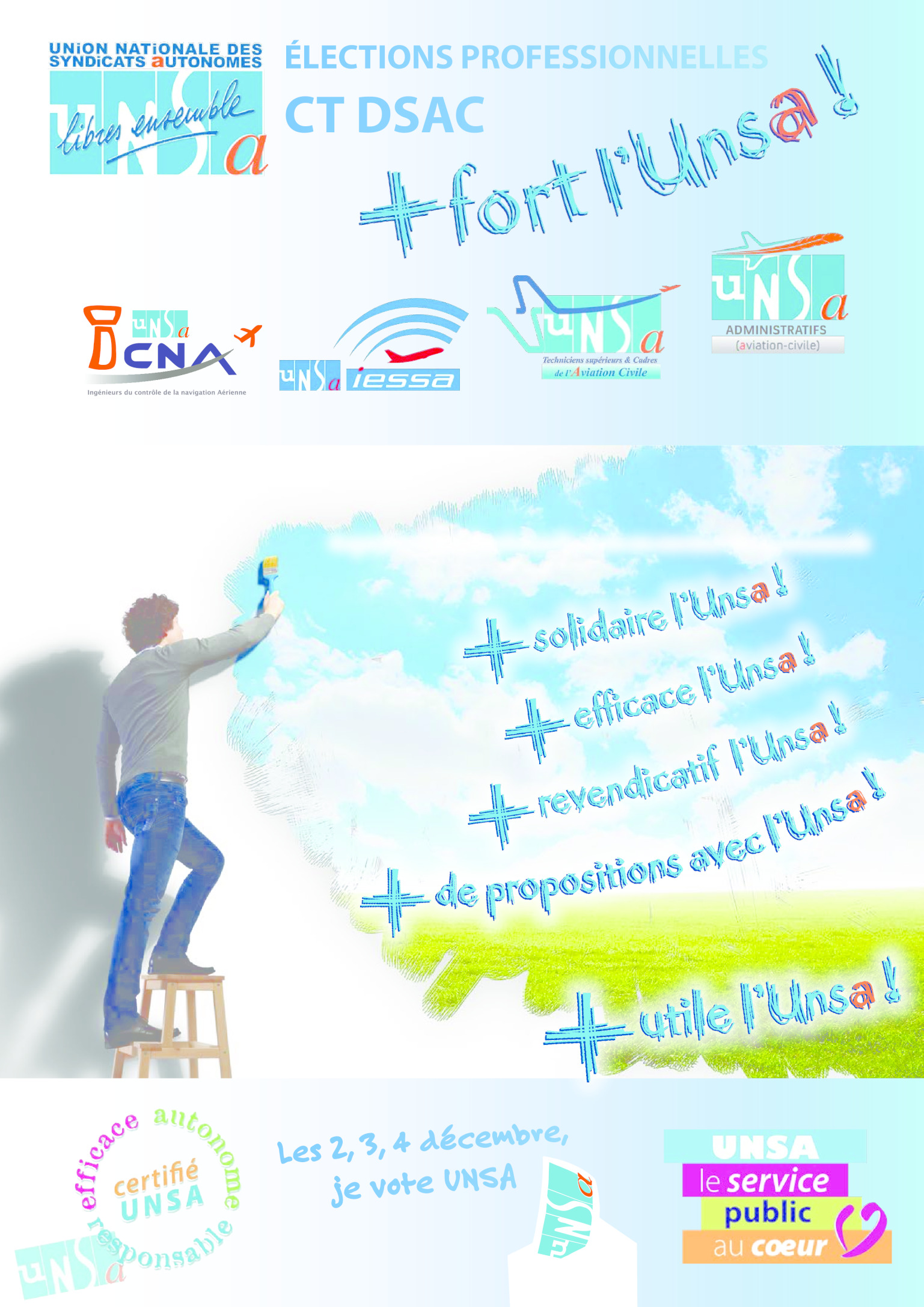 Les professions de foi de l’UNSA pour les CT de proximité – UNSA-UTCAC